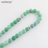 Green Stone Agate Bracelet Islamic Muslim Tasbih Allah Rosary 33 Beads