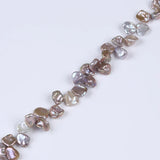 Natural Freshwater Loose Pearl 10-13mm Purple Keshi Bead