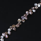 Natural Freshwater Loose Pearl 10-13mm Purple Keshi Bead
