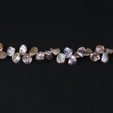 Natural Freshwater Loose Pearl 10-13mm Purple Keshi Bead