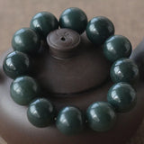 100% Natural Hetian Green Jade Bracelet Bangle Beads Jadite Jade Bracelets