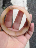 Natural Jade Bangle Handcarved Women's Jewelry Bracelet
