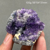 Purple Stepped Fluorite Cluster Mineral Specimens Gem Stones