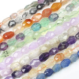 Natural Stone Beads 15in Faceted 5-12mm Cirtine Charoite Apatite Kunzite