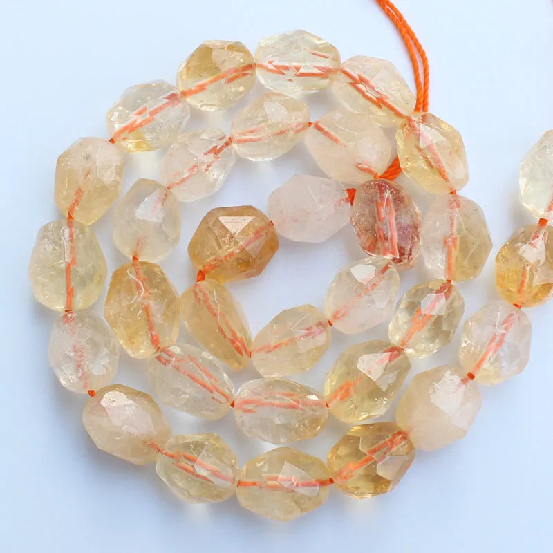 Natural Stone Beads 15in Inregular Faceted 5-12mm - DIY Jewelry Making