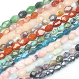 Natural Stone Beads 15in Faceted 5-12mm Cirtine Charoite Apatite Kunzite
