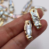 Freshwater Baroque Pearl Charms for DIY Jewelry Single Hole Without Ring
