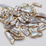 Freshwater Baroque Pearl Charms for DIY Jewelry Single Hole Without Ring
