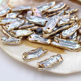 Freshwater Baroque Pearl Charms for DIY Jewelry Single Hole Without Ring