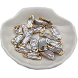 Freshwater Baroque Pearl Charms for DIY Jewelry Single Hole Without Ring