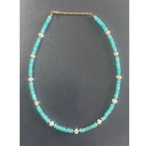 Nature Freshwater Pearl Necklace Bohemian Beaded Jewelry