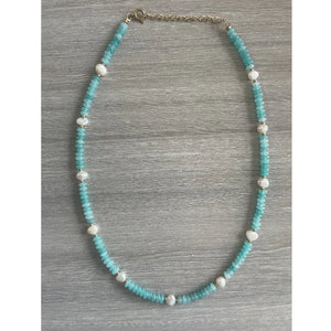 Nature Freshwater Pearl Necklace Bohemian Beaded Jewelry