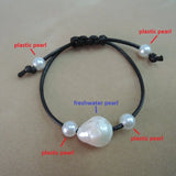 Baroque Freshwater Pearl Bracelet, Natural White Pearl Jewelry
