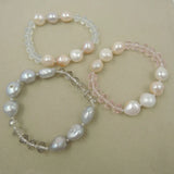 Freshwater Pearl Bracelet with Crystals