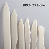 100% OX Bone Real Cow Bone Folders Leather Tools For Scoring Folding Creasing