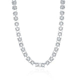 925 Sterling Silver Tap to Buckle Chains Necklace for Men