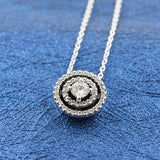 925 Sterling Silver Rose Petals Collier Necklace for Women