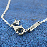 925 Sterling Silver Rose Petals Collier Necklace for Women