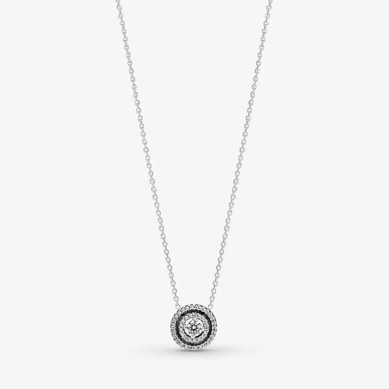 925 Sterling Silver Rose Petals Collier Necklace for Women