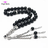 Natural Agates Stone Muslim Prayer Beads Islamic Tasbih Allah Prayer Rosary