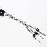 Natural Agates Stone Muslim Prayer Beads Islamic Tasbih Allah Prayer Rosary
