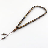 Tiger's Eye Agates Islamic Rosary Muslim Tasbih Beads 33 Misbaha Tesbih