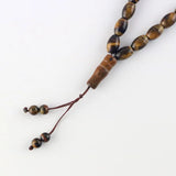 Tiger's Eye Agates Islamic Rosary Muslim Tasbih Beads 33 Misbaha Tesbih