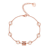 S925 Silver Bracelet LOVE Letter Zircon Women Jewelry Couple Christmas Gift
