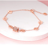 S925 Silver Bracelet LOVE Letter Zircon Women Jewelry Couple Christmas Gift