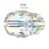 Austria 5728 Scarab Bead 12mm Loose Rhinestones for DIY Jewelry Making