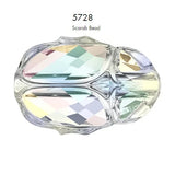 Austria 5728 Scarab Bead 12mm Loose Rhinestones for DIY Jewelry Making