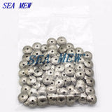 100 PCS 10*3mm Tibetan Silver Flying Saucer Spacer Beads