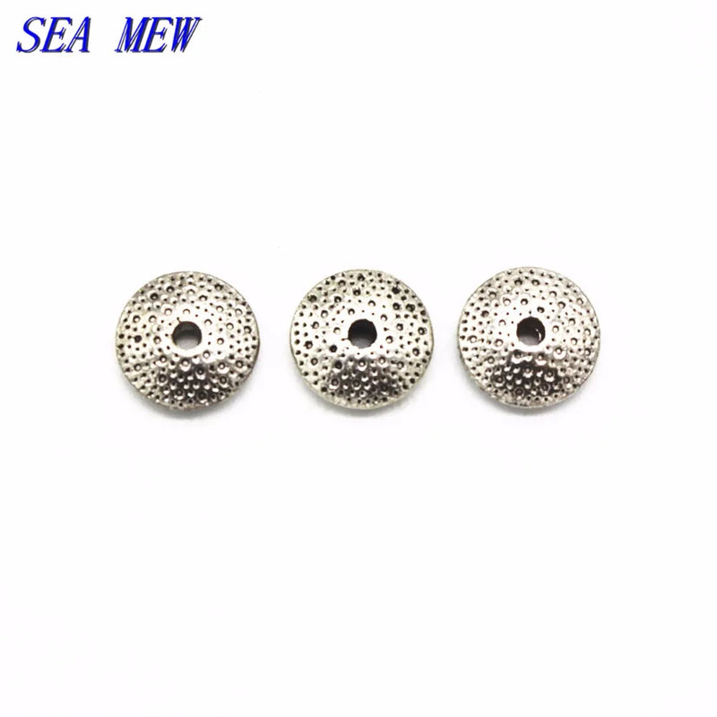 100 PCS 10*3mm Tibetan Silver Flying Saucer Spacer Beads
