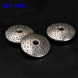 100 PCS 10*3mm Tibetan Silver Flying Saucer Spacer Beads