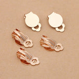 100 PCS 10mm Flat Base Copper Earrings - DIY Jewelry Making