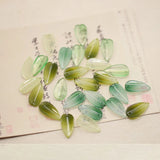 100 PCS Lampwork Leaf Pendant Charms For DIY Jewelry Making