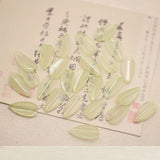 100 PCS Lampwork Leaf Pendant Charms For DIY Jewelry Making