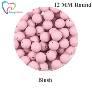 100 PCS Silicone Loose Beads Baby Teething Toys DIY Necklace Jewelry Making