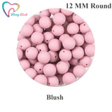 100 PCS Silicone Loose Beads Baby Teething Toys DIY Necklace Jewelry Making