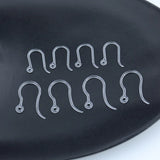 100 PCS Transparent Resin Ear Hook For Jewelry Making