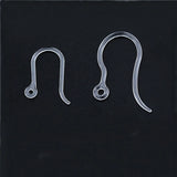 100 PCS Transparent Resin Ear Hook For Jewelry Making