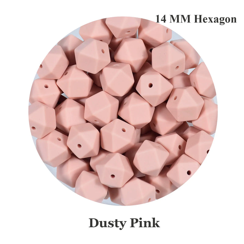 100 PCS 14MM Silicone Beads BPA Teething Teether DIY Jewelry