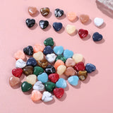100 PCS 14mm Resin Acrylic Heart Beads Jewelry Making Spacer DIY Crafting