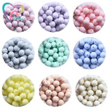 100 PCS 15 MM Round Silicone Beads Baby Teething Necklace Chewable Teether