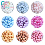 100 PCS 15 MM Round Silicone Beads Baby Teething Necklace Chewable Teether