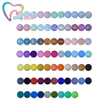 100 PCS 15 MM Round Silicone Beads Baby Teething Necklace Chewable Teether