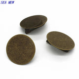 100 PCS 15mm 18mm Antique Bronze Brooch Blank Settings DIY Jewelry