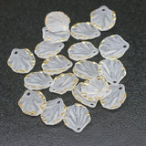 100 PCS Acrylic Petals Pendant Charms For Earrings Hairwear Jewelry Making