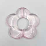 100 PCS Resin Acrylic Flowers Beads DIY Jewelry Making Material