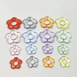 100 PCS Resin Acrylic Flowers Beads DIY Jewelry Making Material
